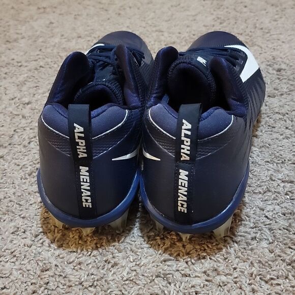 Nike Mens Alpha Menace Pro Low TD Promo 922804-414 Football Cleats Size 16 Navy - Picture 3 of 8